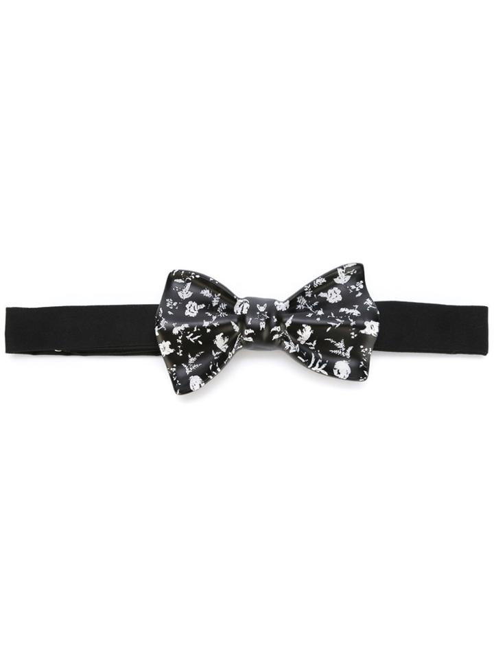 Cor Sine Labe Doli Floral Bow Tie - Black