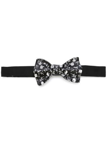 Cor Sine Labe Doli Floral Bow Tie - Black