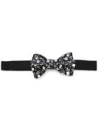 Cor Sine Labe Doli Floral Bow Tie - Black