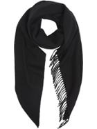 Burberry The Burberry Bandana In Embroidered Cashmere - Black
