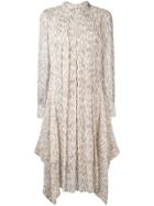 Chloé Printed Asymmetric Dress - Brown