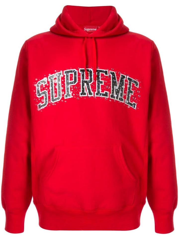 Supreme Bubble Logo Hoodie - Red