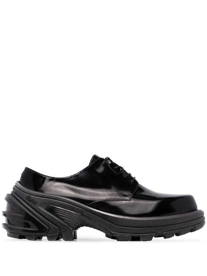 1017 Alyx 9sm Black Removable Vibram Sole Leather Sneakers