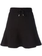 Mcq Alexander Mcqueen Drawstring Peplum Skirt, Women's, Size: Small, Black, Cotton