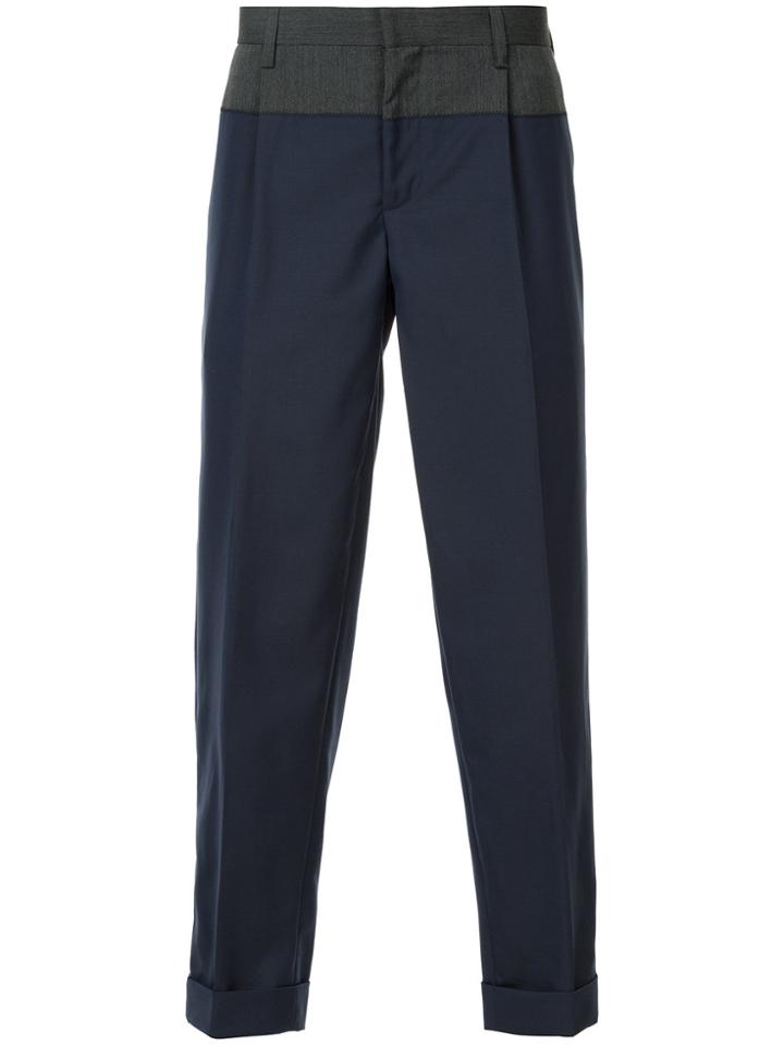 Kolor Contrast Detail Trousers - Blue