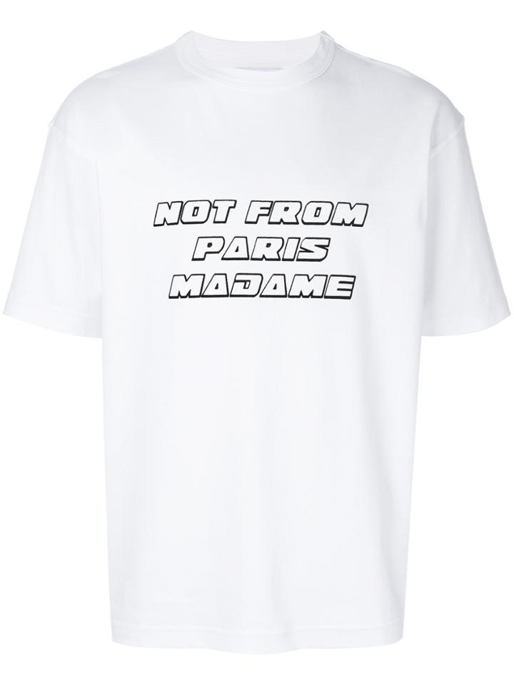 Drôle De Monsieur Slogan T-shirt - White