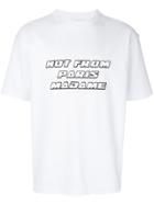 Drôle De Monsieur Slogan T-shirt - White