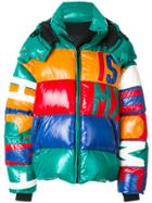 Faith Connexion Panelled Hooded Puffer Jacket - Multicolour
