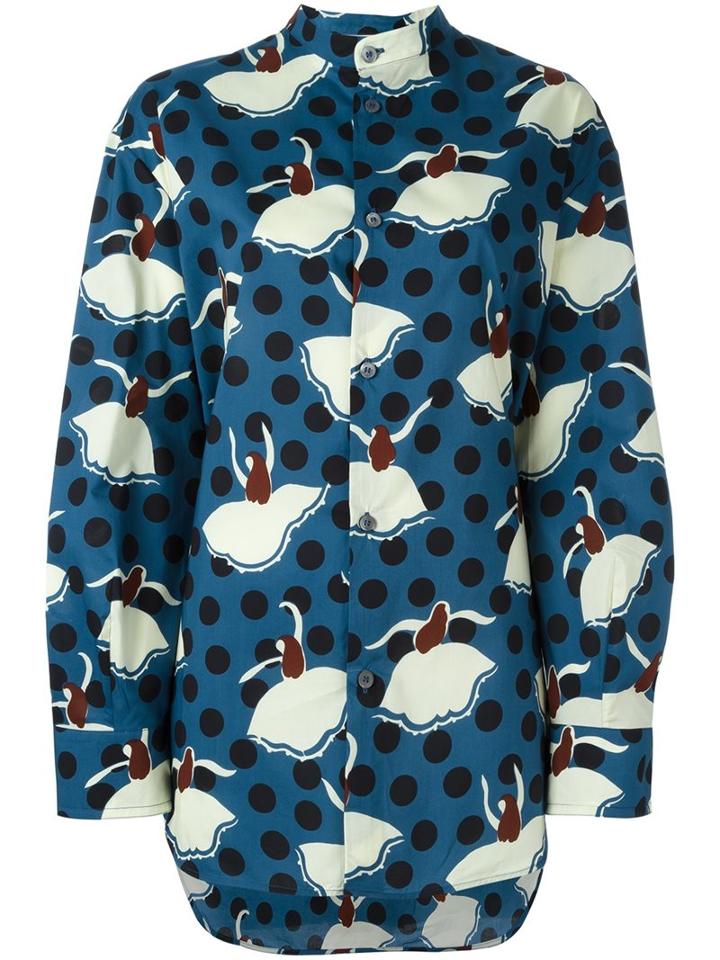 Marni 'pirouette' Print Blouse