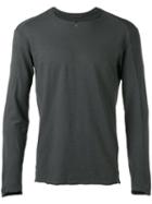 Transit - Long Sleeve Top - Men - Cotton/linen/flax - Xl, Grey, Cotton/linen/flax