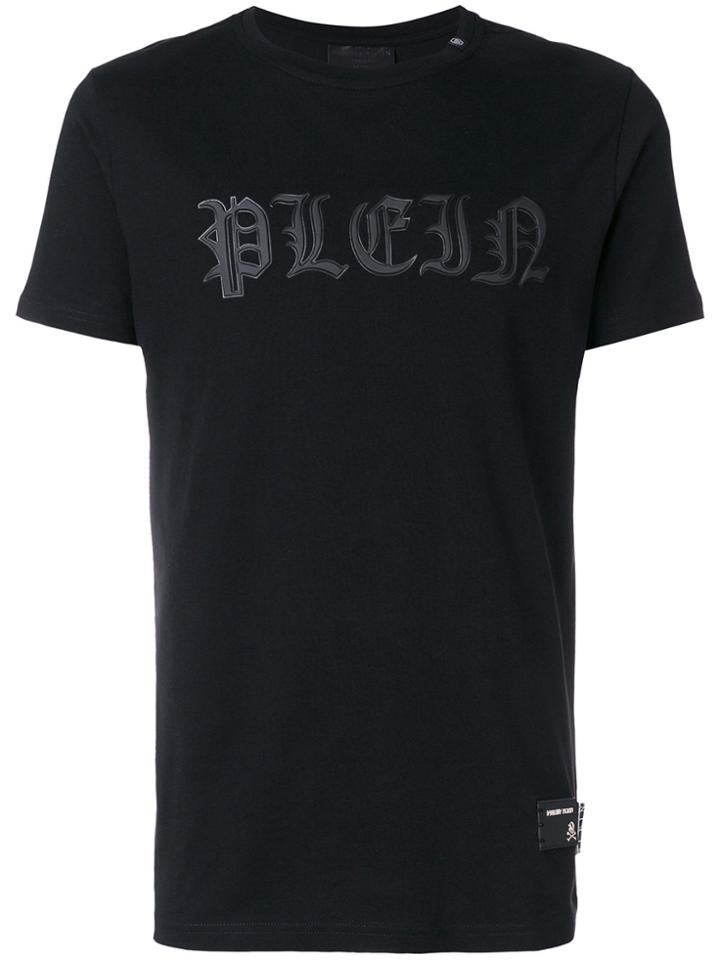 Philipp Plein Branded T-shirt - Black