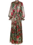 Dolce & Gabbana Rose Leopard Print Jumpsuit - Brown