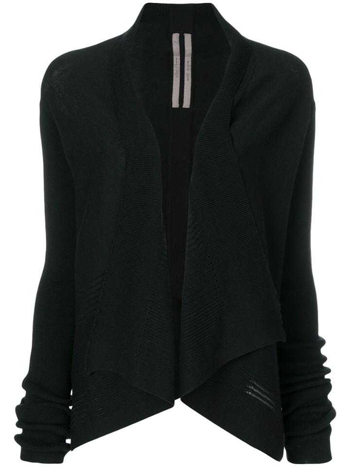 Rick Owens Textured Knit Cardigan - Black
