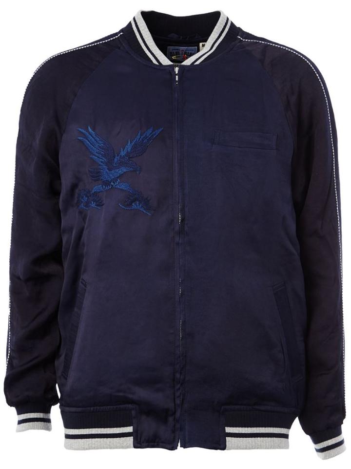 Blue Blue Japan Embroidered Bomber Jacket