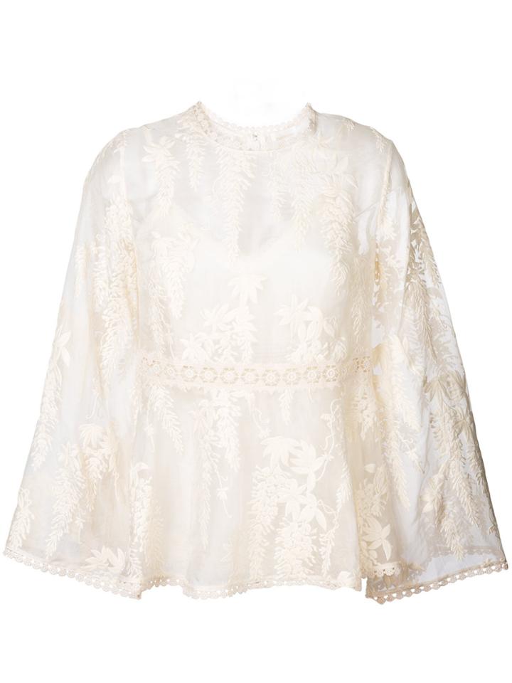 Zimmermann Maples Tiered Top - White