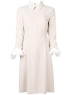 Steffen Schraut Long-sleeve Fitted Dress - Neutrals