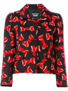Boutique Moschino Bow Print Buttoned Jacket