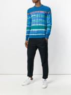 Diesel Tie-dye Stripe Sweater - Blue