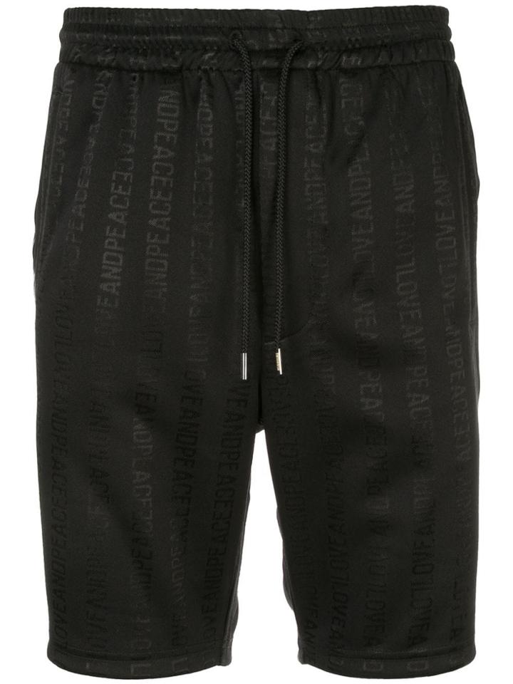 Roarguns Logo Tape Bermuda Shorts - Black