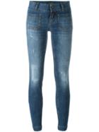 Dolce & Gabbana Skinny Jeans, Women's, Size: 36, Blue, Cotton/spandex/elastane
