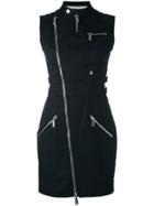 Dsquared2 Zip Detail Twill Dress - Black
