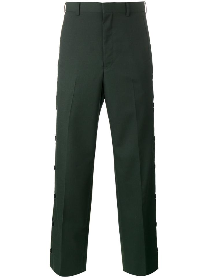 John Lawrence Sullivan Tailored Trousers, Men's, Size: 38, Green, Wool/cupro