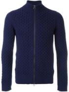 Lanvin Cable Knit Jumper, Men's, Size: Medium, Blue, Wool