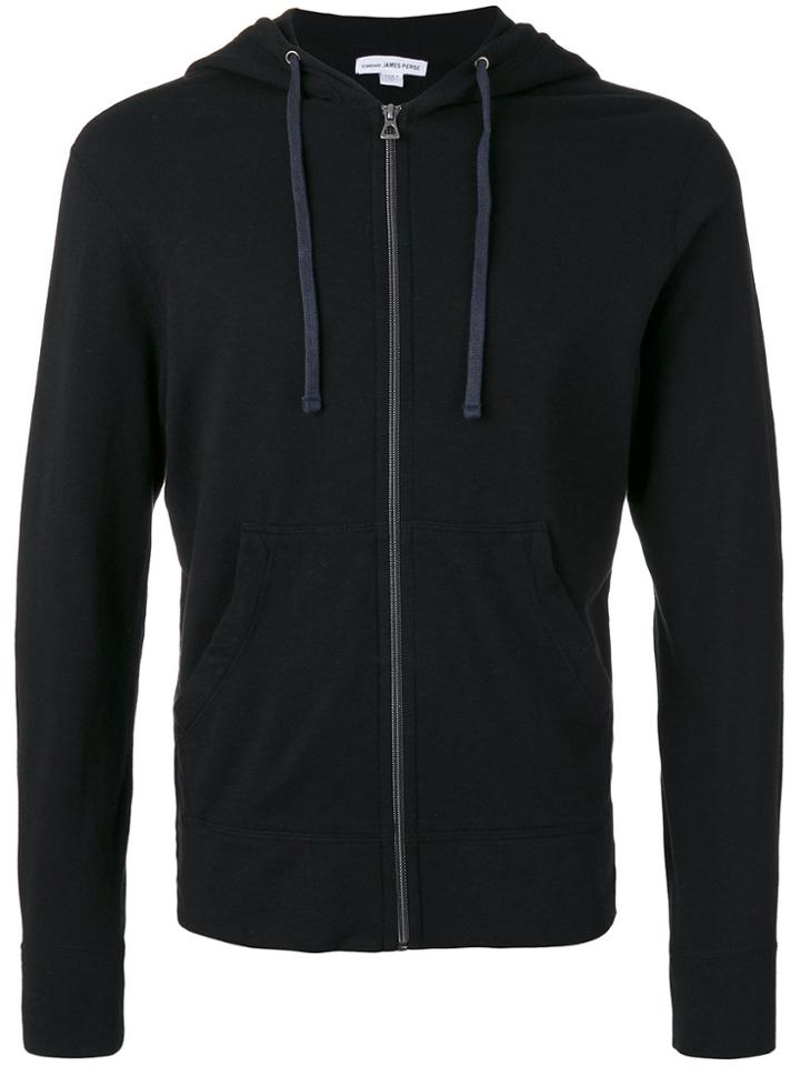 James Perse Zipped Hoodie - Black