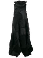 Issey Miyake Asymmetric Textured Dress - Black