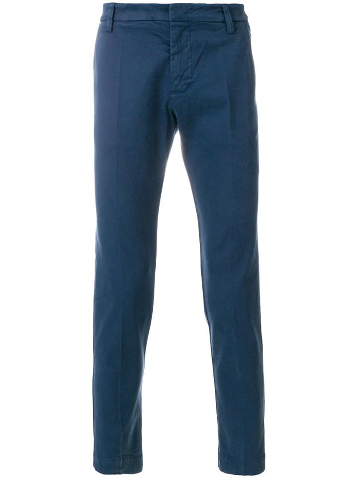 Entre Amis Straight Trousers - Blue
