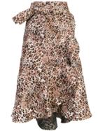 Johanna Ortiz Leopard-print Skirt - Brown