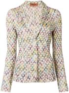 Missoni Knitted Fitted Blazer - Nude & Neutrals