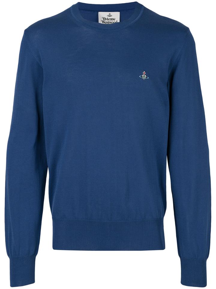 Vivienne Westwood Classic Logo Jumper - Blue