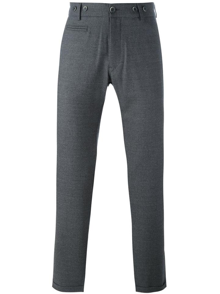 Barena Chino Pants, Men's, Size: 48, Grey, Cotton/polyester/spandex/elastane/virgin Wool