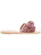 Ancient Greek Sandals Tayget Bow Sandals - Pink & Purple