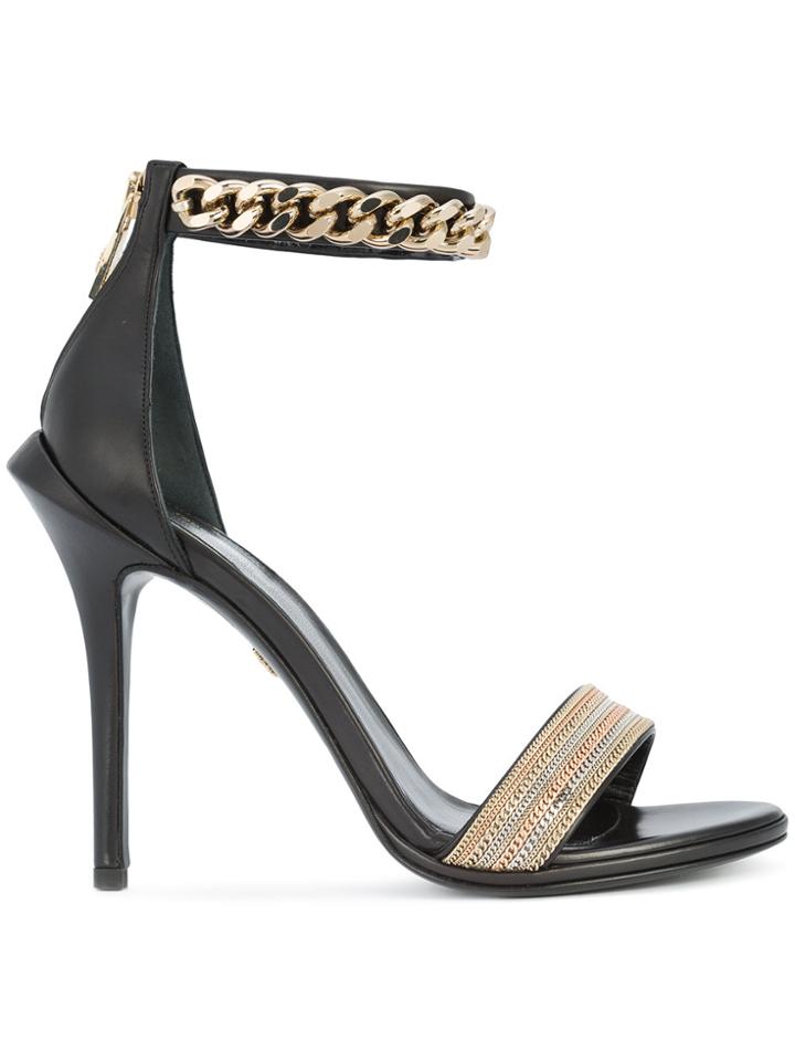 Roberto Cavalli Ankle Length Sandals - Black