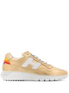 Hogan New Interactive Sneakers - Gold