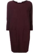 Harris Wharf London Loose Fitted Shift Dress - Red