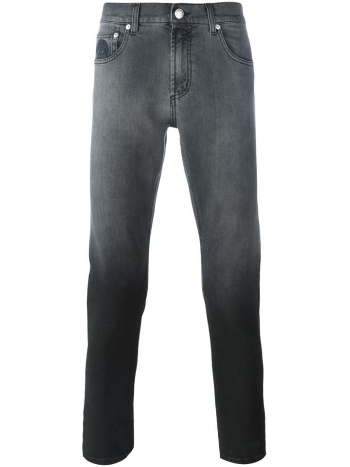 Alexander Mcqueen Degrade Slim Fit Jeans - Black