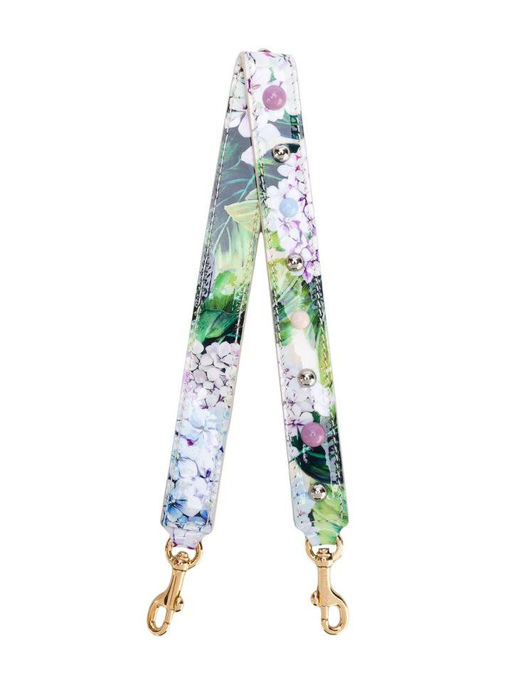 Dolce & Gabbana Kids - Floral Print Interchangeable Strap - Kids - Calf Leather - One Size