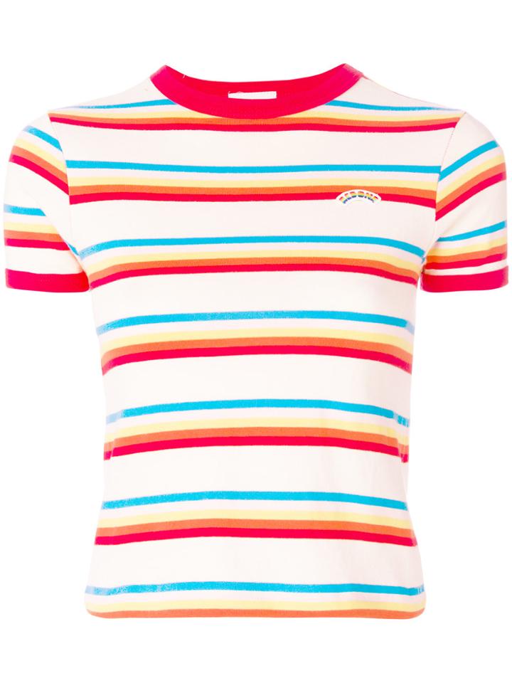Re/done Seventies Stripe Tee - Nude & Neutrals