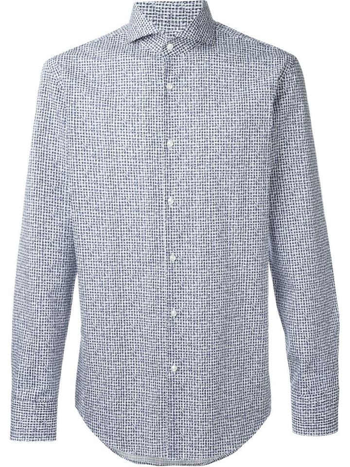 Boss Hugo Boss 'jenno' Weave Print Button Down Shirt