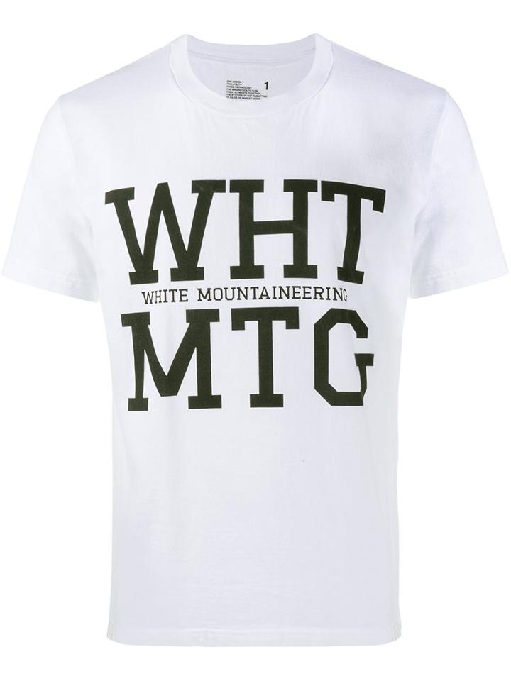 White Mountaineering Logo Print T-shirt, Men's, Size: 3, Cotton
