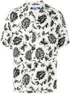 Junya Watanabe Comme Des Garçons Man Floral Print Shortsleeved Shirt, Men's, Size: Small, White, Rayon