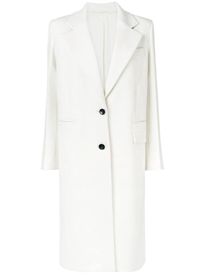 Joseph Classic Single-breasted Coat - White
