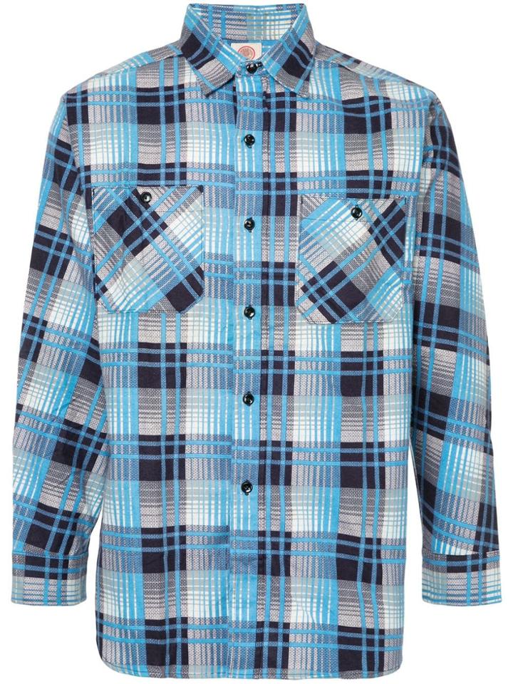 Fake Alpha Pre-owned 1950s Flannel Shirt - Blue