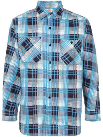 Fake Alpha Pre-owned 1950s Flannel Shirt - Blue