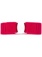 Salvatore Ferragamo 'vara' Hair Clip, Women's, Pink/purple, Cotton/plastic/rayon