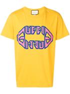 Gucci Logo Print T-shirt - Yellow