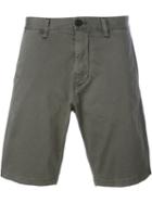Armani Jeans Straight Leg Chino Shorts, Men's, Size: 50, Green, Cotton/spandex/elastane